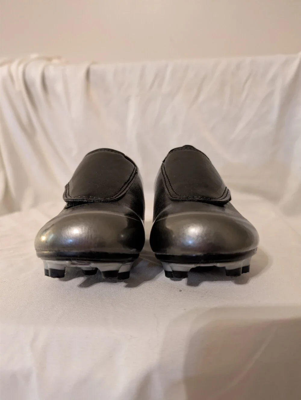 Carter's Kids Black and Silver Slip-On Cleats